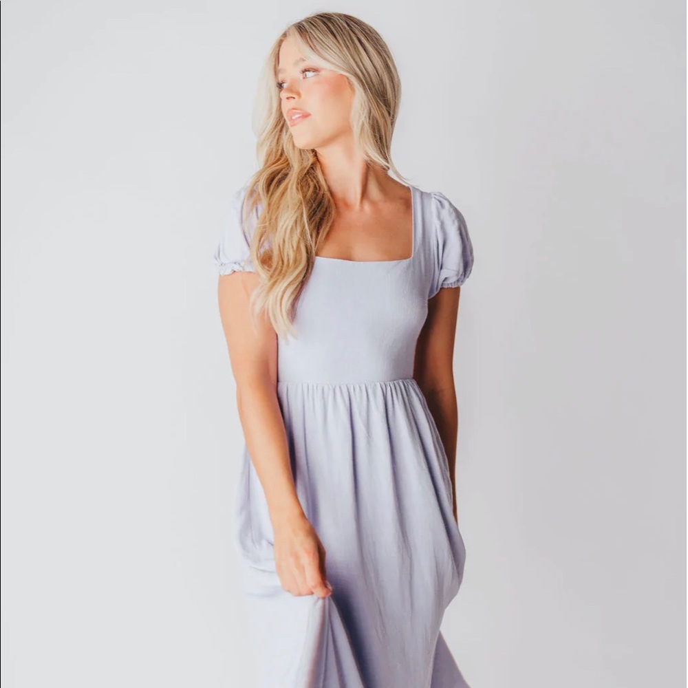 Paige Collective August Open Back Dress in Morning Glory